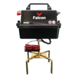 Hotline Falcon Energiser with four-prong stand for 12V electric fencing