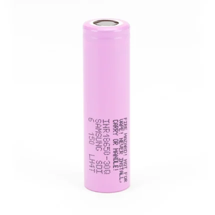 Samsung 30Q 18650 battery with flat-top terminal