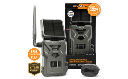 SPYPOINT FLEX-S solar cellular trail camera with integrated solar panel