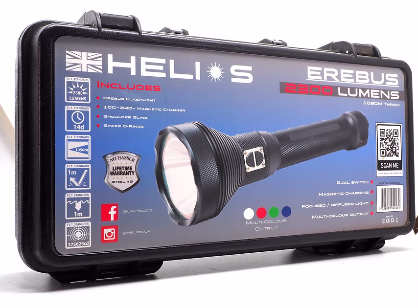 HELIOS EREBUS LED MULTI COLOUR FLASHLIGHT TORCH
