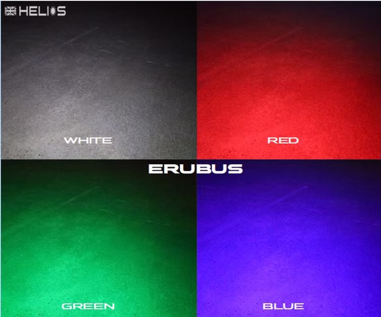 HELIOS EREBUS LED MULTI COLOUR FLASHLIGHT TORCH - Image 4