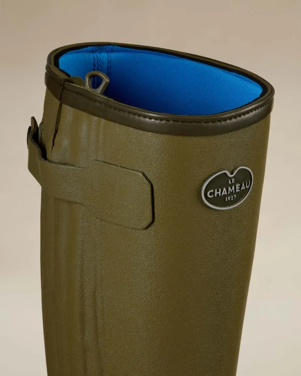 le-chameau-mens-chasseur-neoprene-lined-boot-iconic-green_feature