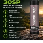 Sinowatt 30SP 18650 3000mAh 15A Rechargeable Lithium-Ion Battery - Image 7